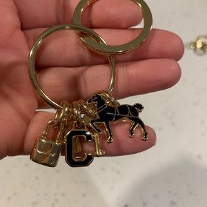 Coach bag charm/keychain